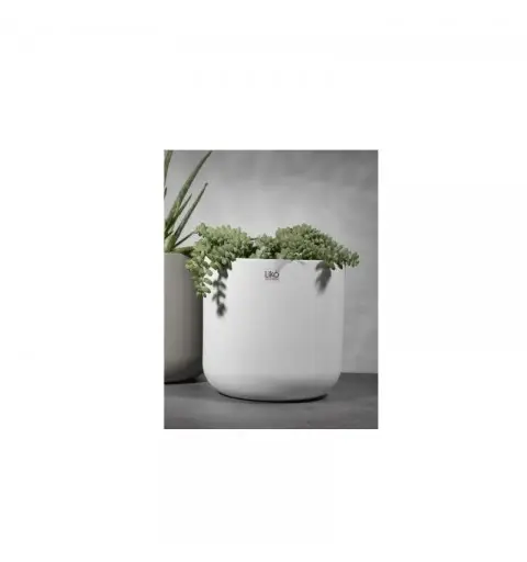 vaso caspò D.13.5 H 12,7 bianco matto CR18/14W
