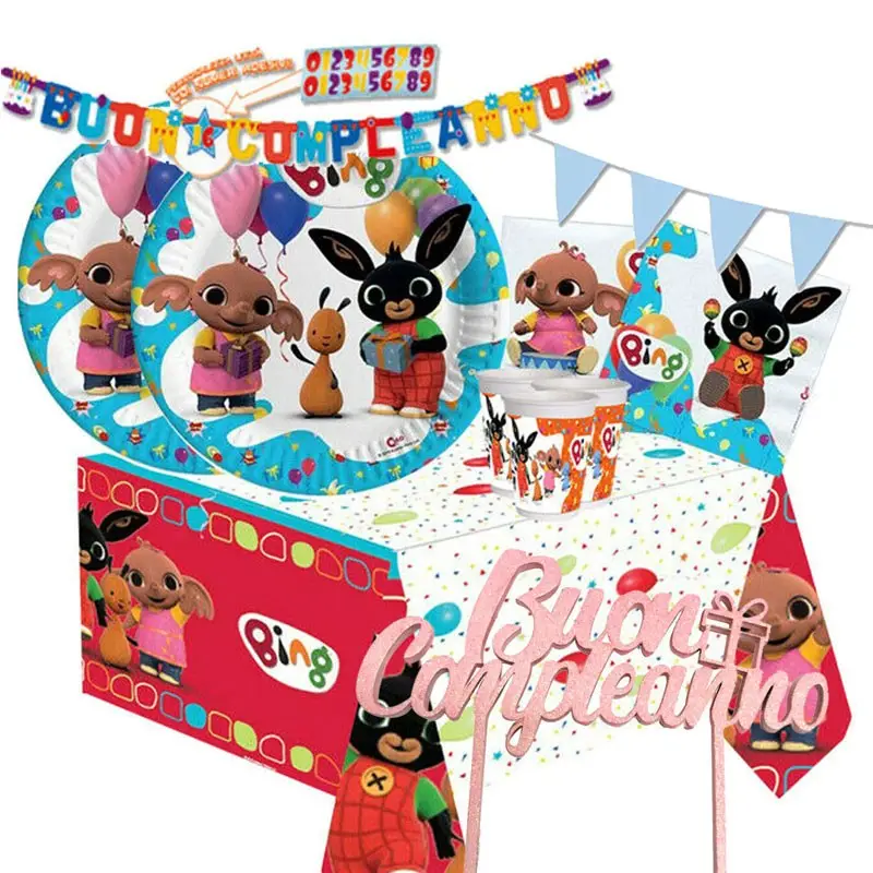 KIT N 79 COMPLEANNO BING NEW - TOPPER TORTA ROSA