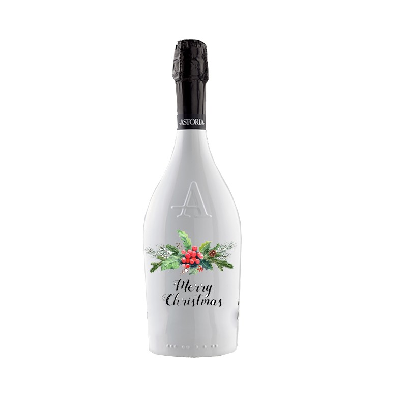 Bottiglia prosecco Astoria brut 0.75 LT  Merry Christmas buon natale