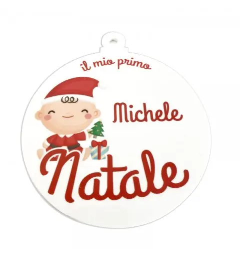 Pallina in plexiglass 10 cm stampa personalizzabile baby PS020