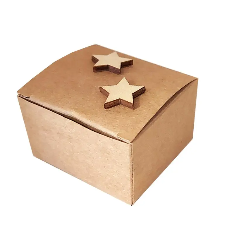 BOMBONIERE STELLINE CON SCATOLINE KRAFT - 24 PZ