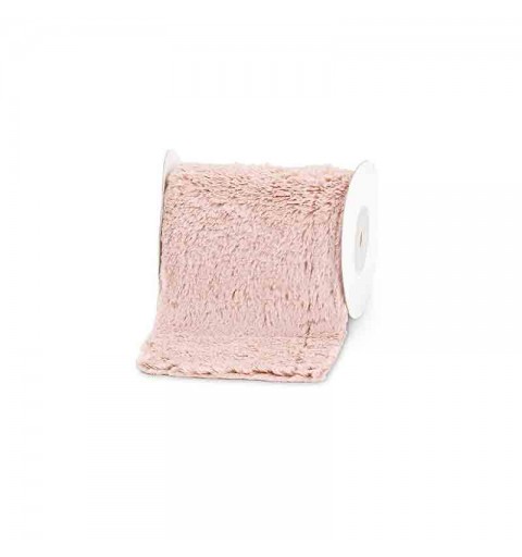 rotolo ecopelliccia decorativa rosa 120 mm x 3 metri 26038