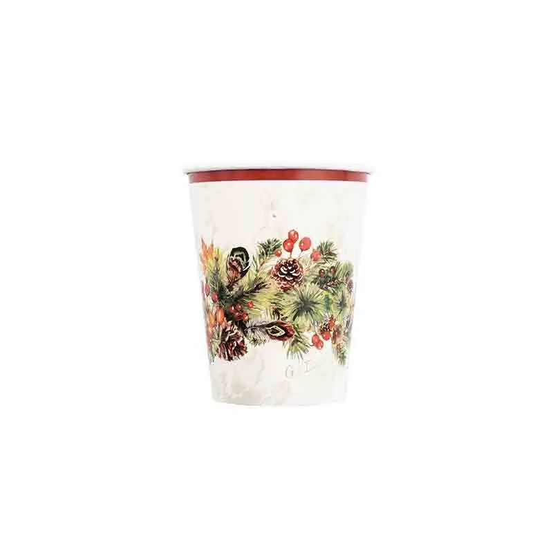 8 Bicchieri fairy forest Christmas 64161