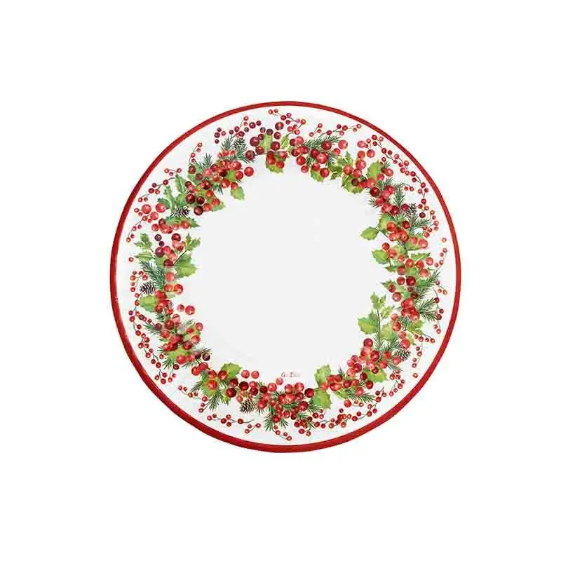8 piatti berries Christmas 27 cm 64164