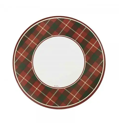 set 4 sottopiatti tartan Christmas 33 cm 64146