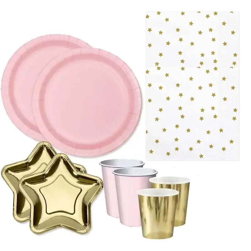 FESTA A TEMA LITTLE STAR TWINKLE TWINKLE - ROSA E ORO