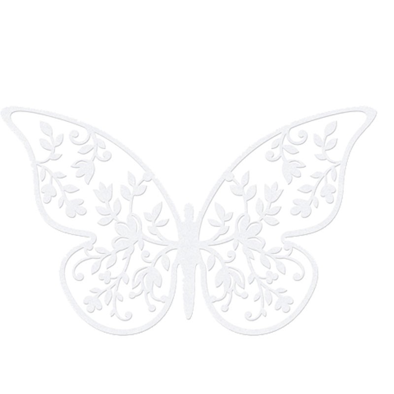 Decorazioni farfalla carta intagliata 10 PZ. 6,5 x 4 cm - ZPM1M