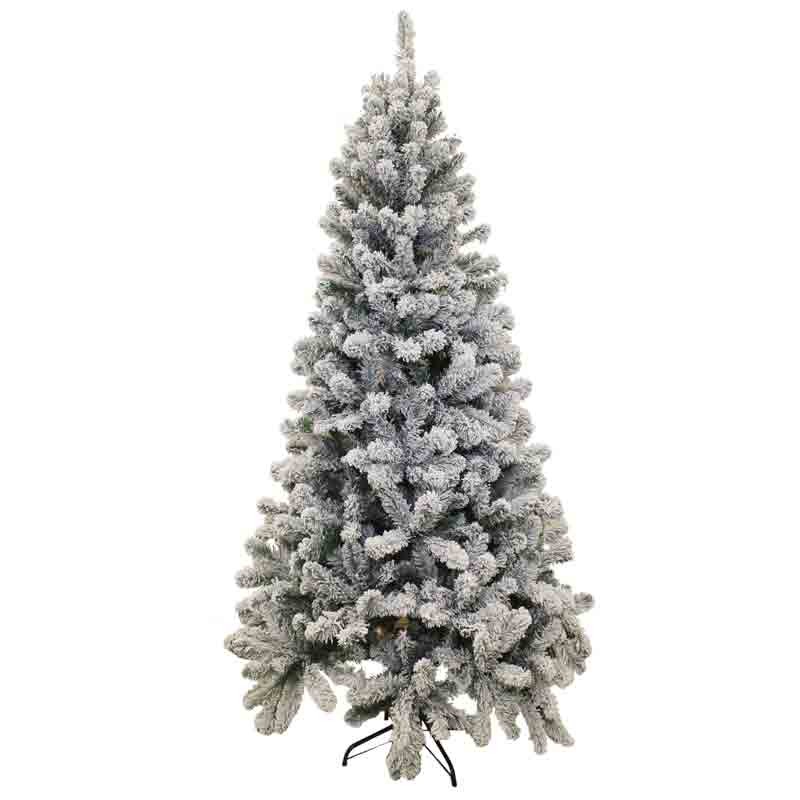 Albero di Natale artificiale innevato monte bianco 180 cm 65026