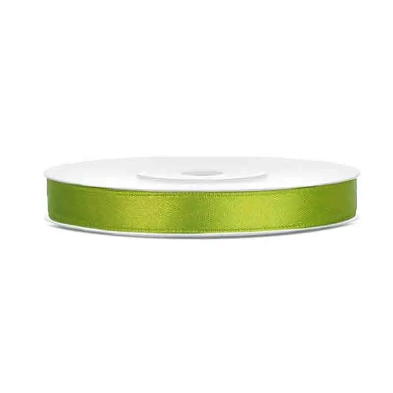 Nastrino Raso verde mela TS6-102J 6 mm x 25 m