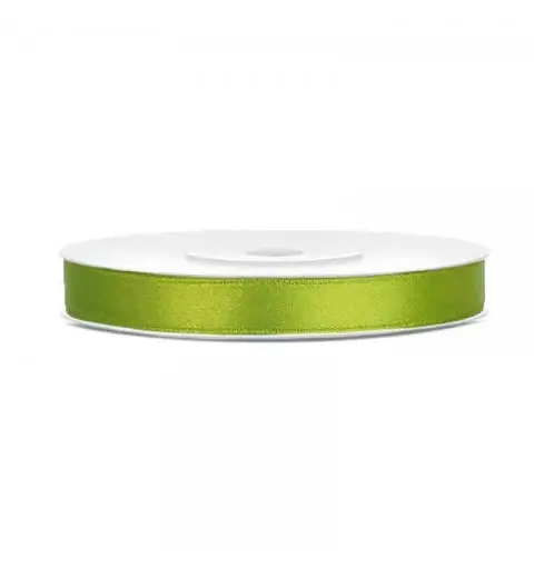 Nastrino Raso verde mela TS6-102J 6 mm x 25 m