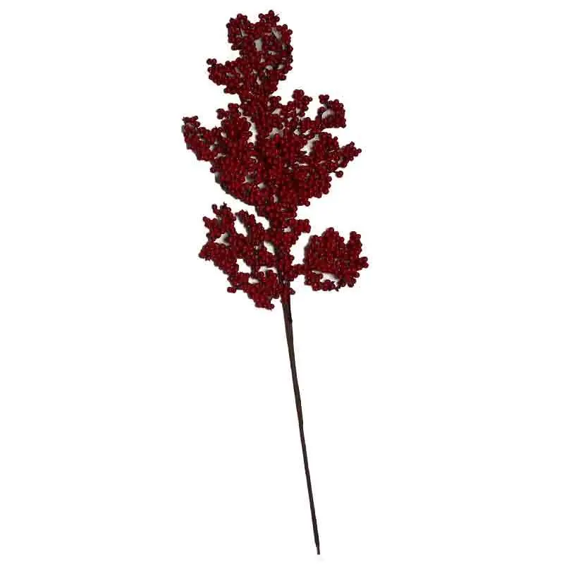 rametto bacche rosse artificiali 62 cm 63879