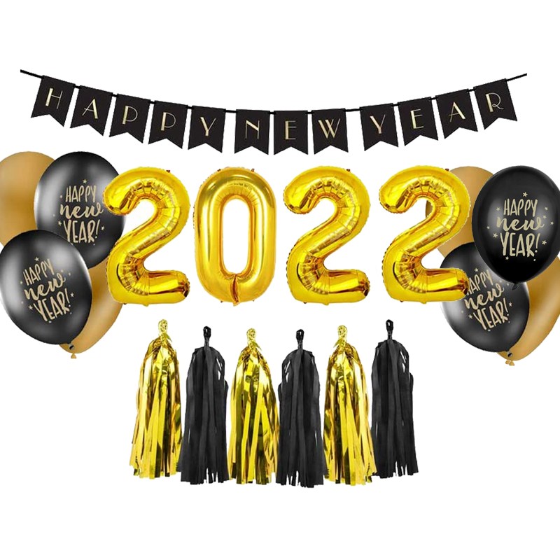 ADDOBBI CAPODANNO BLACK AND GOLD 2022