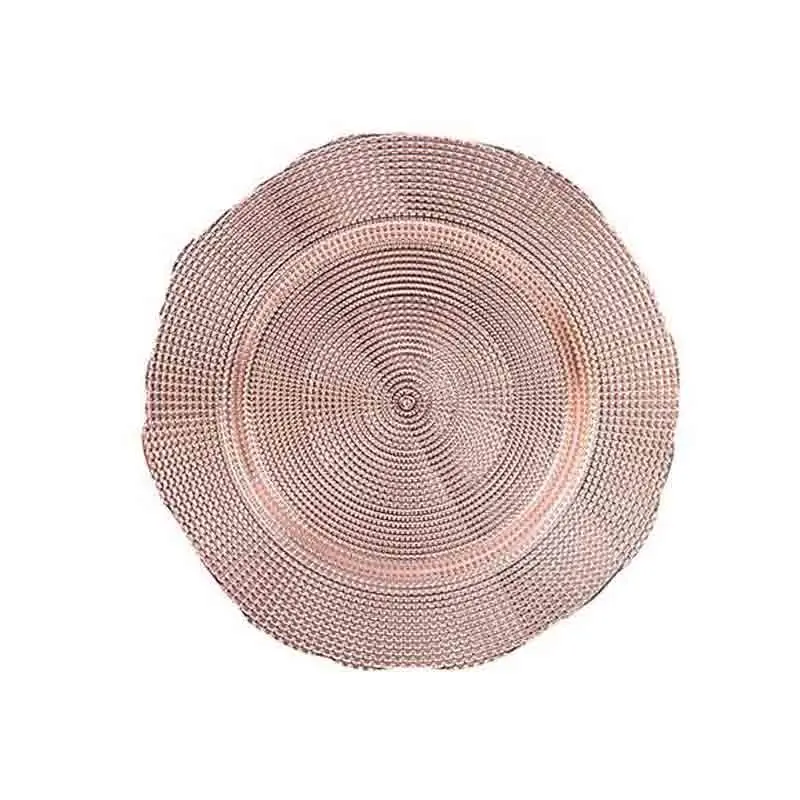 Sotto Piatto natalizio rosa 105864 33 cm