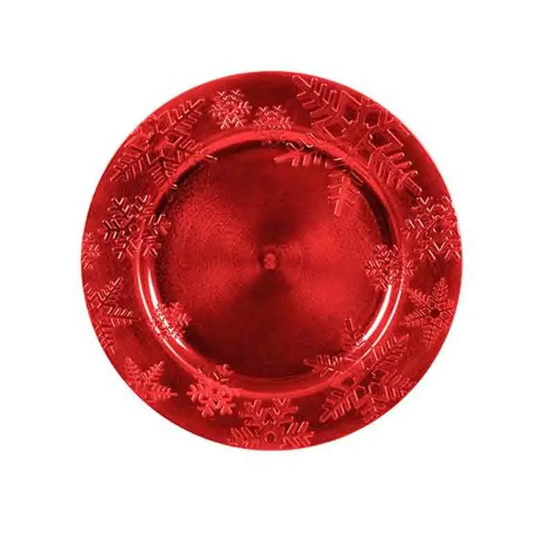 Sotto Piatto natalizio rosso 105939 33 cm