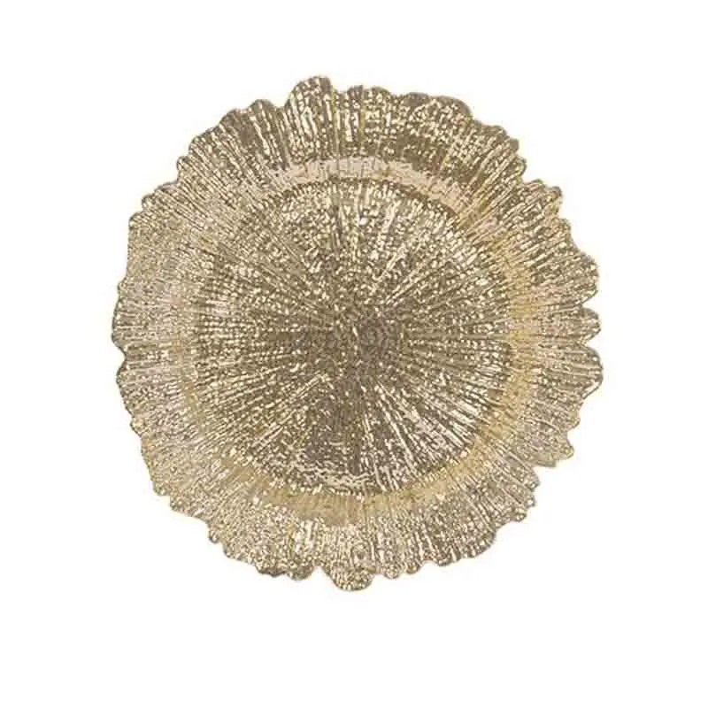 sotto piatto vintage oro 33 cm 105919
