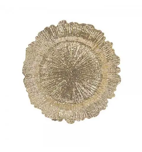 sotto piatto vintage oro 33 cm 105919