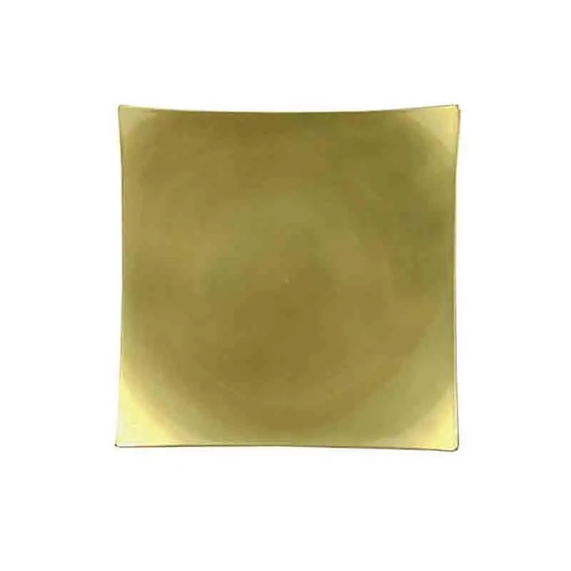 Vassoio centro tavola oro 33 x 33 x 5.5 cm 107589