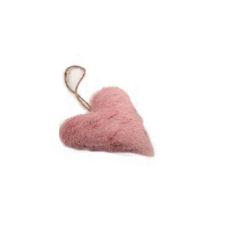 cuore 14 cm peluche rosa 13702R