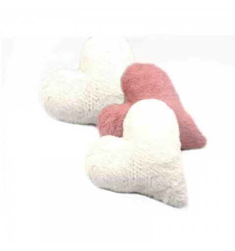 cuore 24 cm peluche bianco 13661B