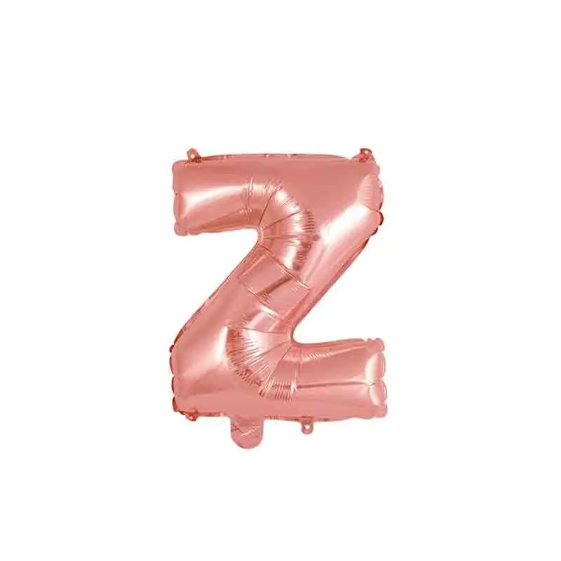 palloncino foil lettera Z rose gold Mini 14- 35 cm con valvola 997797-01