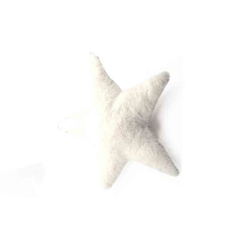 stella peluche bianca 13743B 10 cm