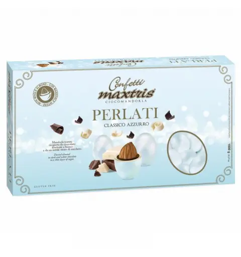 Confetti Maxtris Perlati Celeste 500g - MAXPERC500