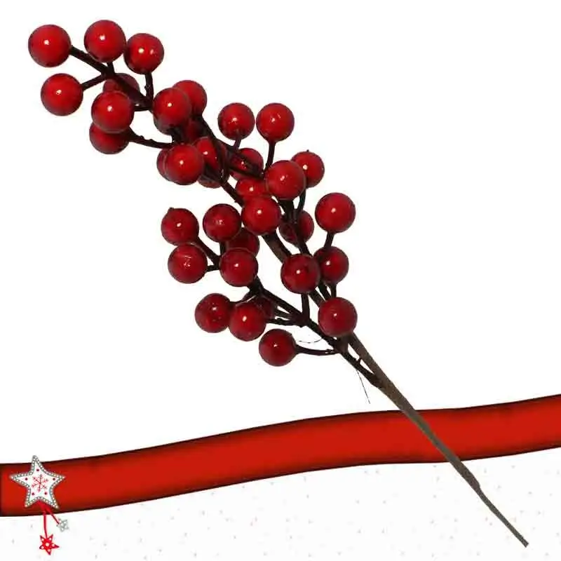 pick con bacche rosse 63824 35 cm