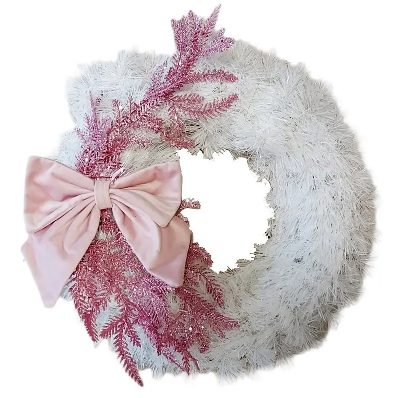 GHIRLANDA BIANCA E ROSA