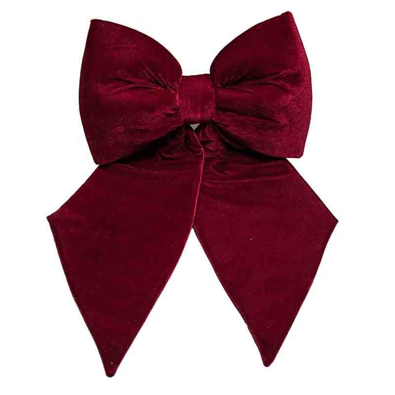 Fiocco Decorativo in Velluto Bordeaux burgundy 30 cm 18823/BDY