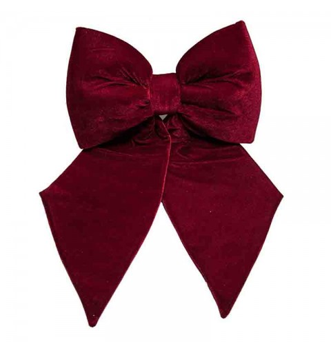 Fiocco Decorativo in Velluto Bordeaux burgundy 30 cm 18823/BDY