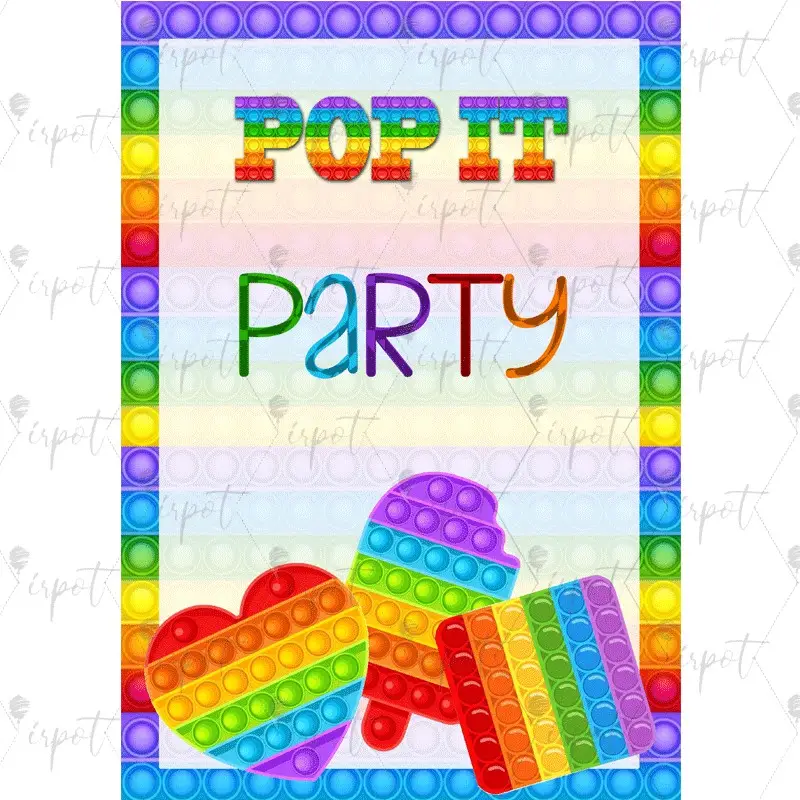 CARTELLONE DI BENVENUTO POP IT PARTY