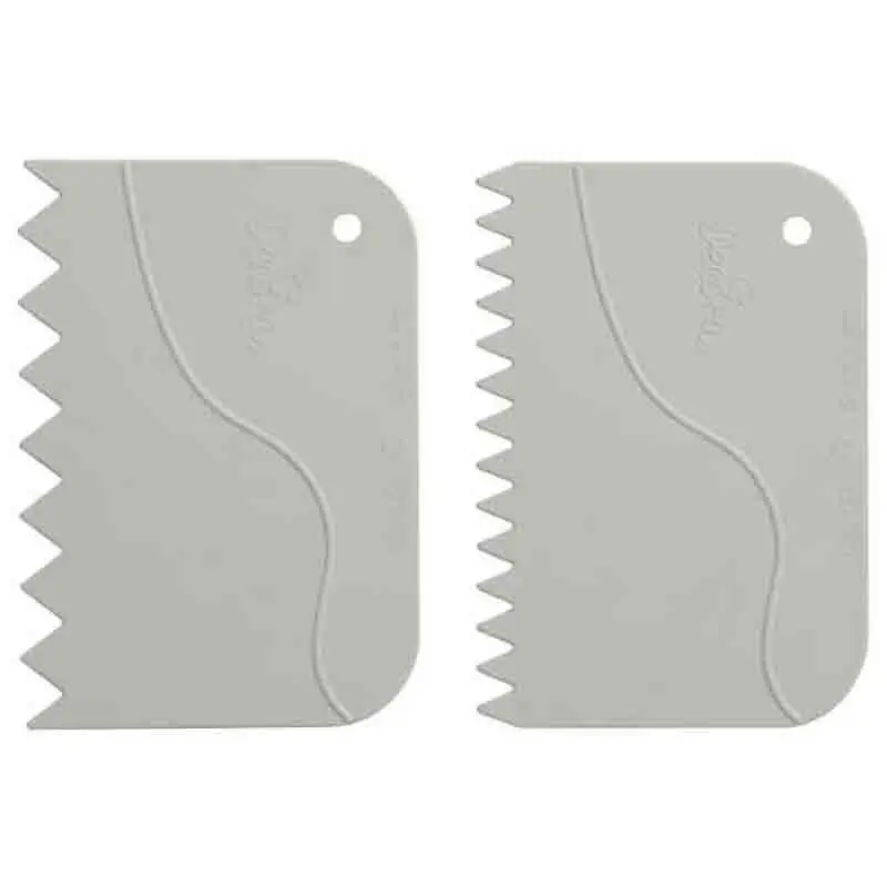 Set 2 Spatole Dentellate in Plastica dekora 9271081