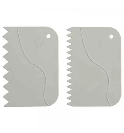 Set 2 Spatole Dentellate in Plastica dekora 9271081