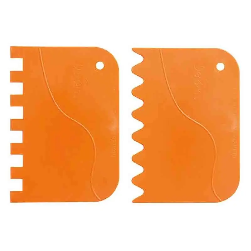 Set 2 Spatole Ondulata e a Pettine in Plastica dekora 9271082