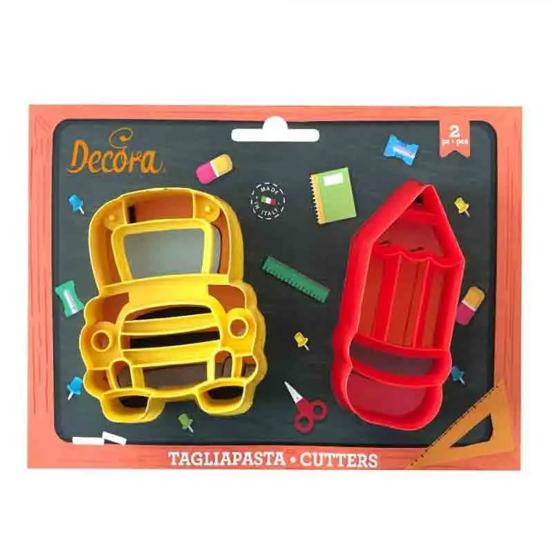 set 2 Tagliapasta Back To School Matina e Bus 0255166