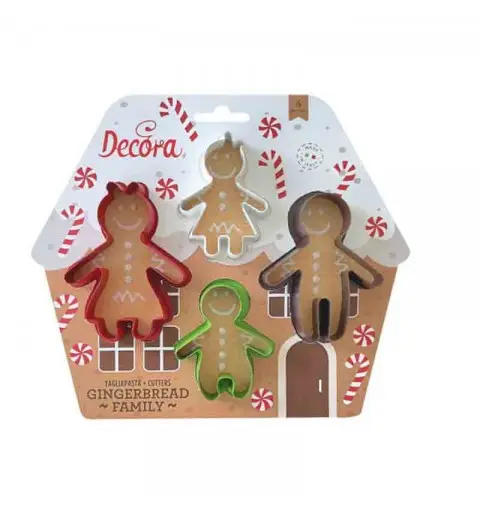 set 4 tagliapasta gingerbread omino di pan di zenzero 0255245