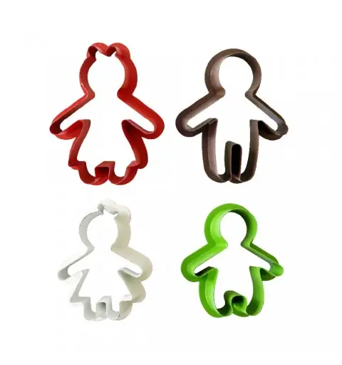 4 TAGLIAPASTA OMINO PAN DI ZENZERO GINGER BREAD FAMILY