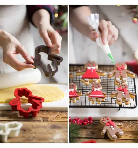 4 TAGLIAPASTA OMINO PAN DI ZENZERO GINGER BREAD FAMILY