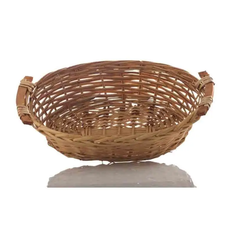 cesto ovale in vimini colore naturale 40 x 28 x 10 cm 90140