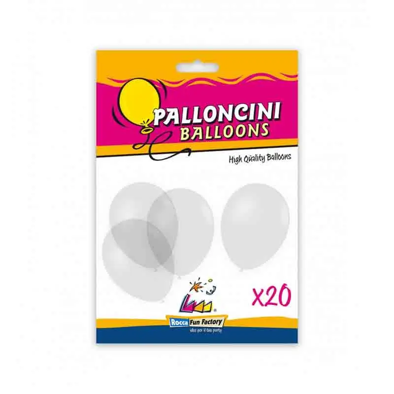 20 palloncini 9/10 26cm Trasparente 57 991580