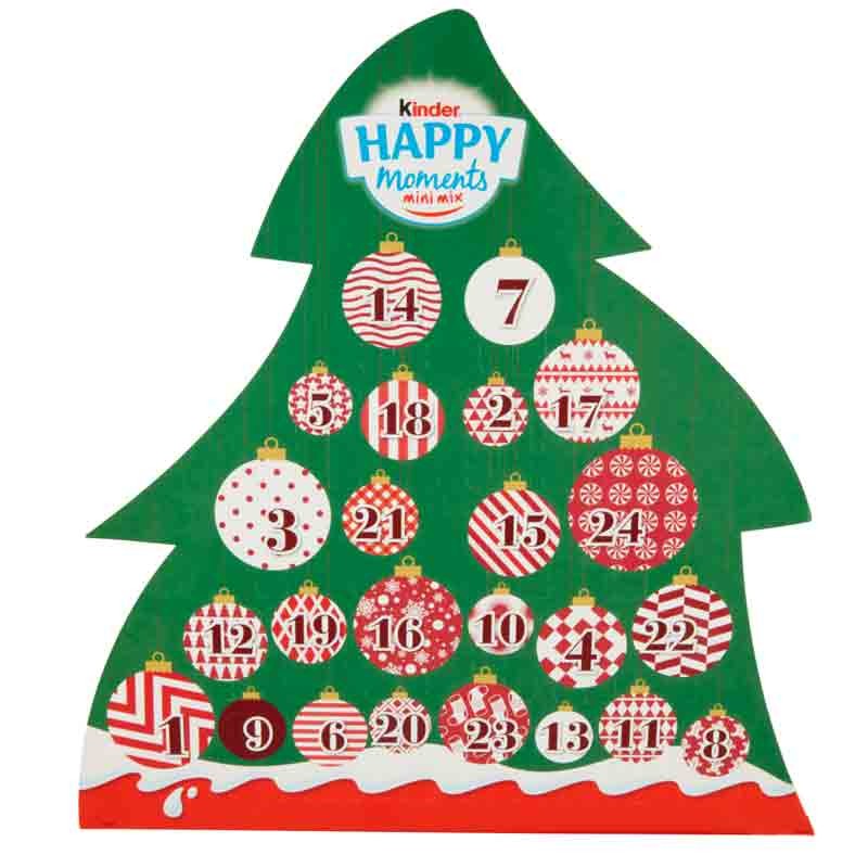Calendario dell\'avvento Kinder Happy moments mini mix 24 pezzi 133 g