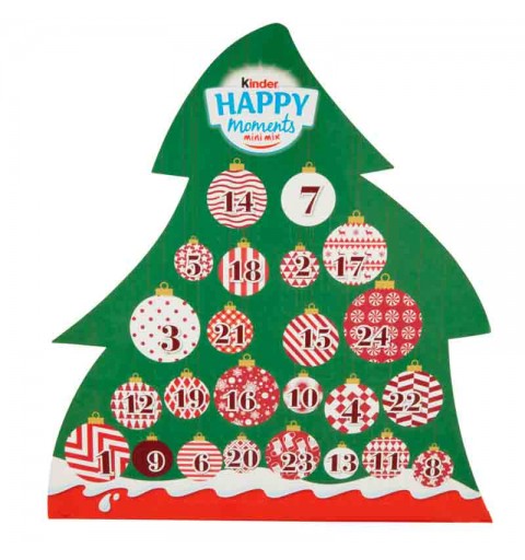 Calendario dell\'avvento Kinder Happy moments mini mix 24 pezzi 133 g
