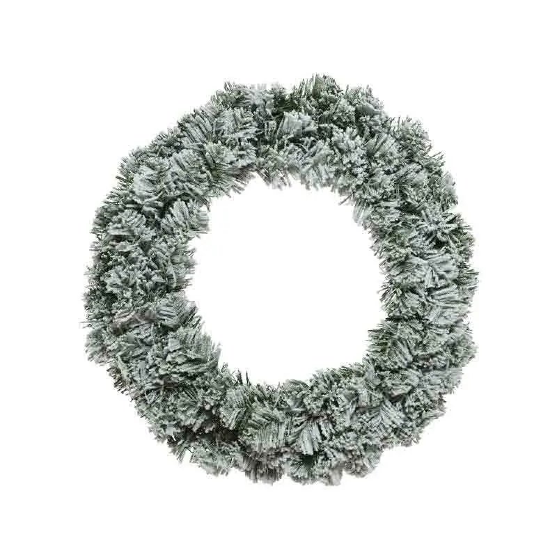 Corona imperiale innevata green/white dia 60 cm 680463