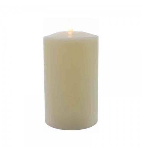 candela con led crema con Timer 10 x 19 cm 485316