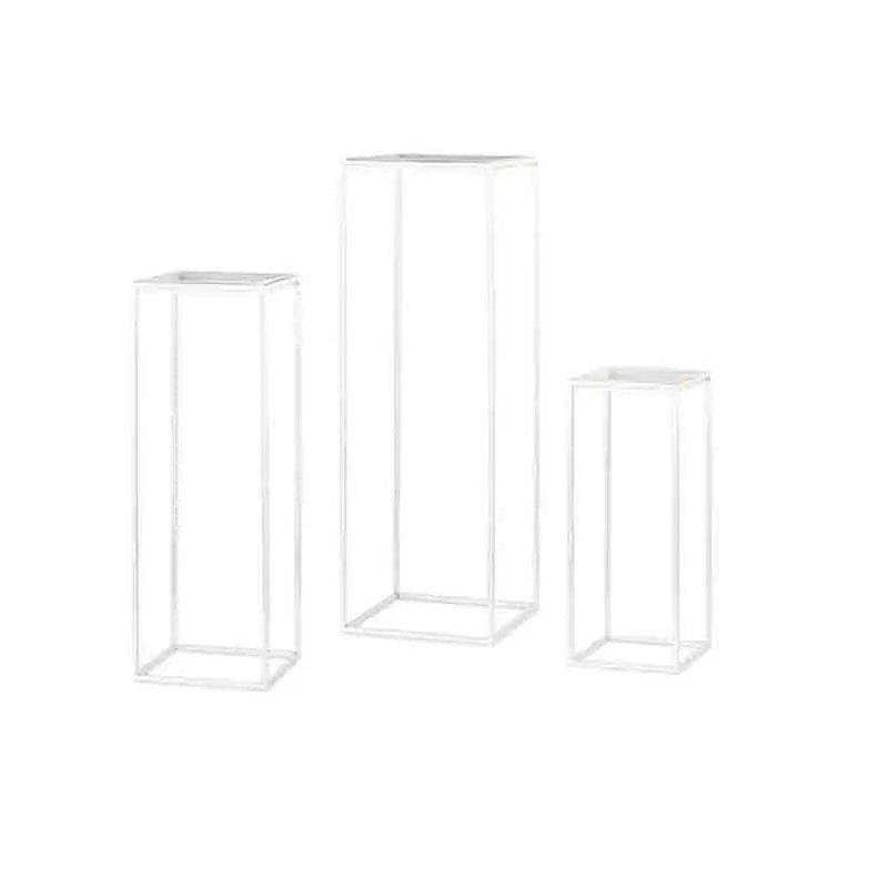 set 3 alzate quadrate oro  220 x 220 x 550 300 x 300 x 900 mm 27126