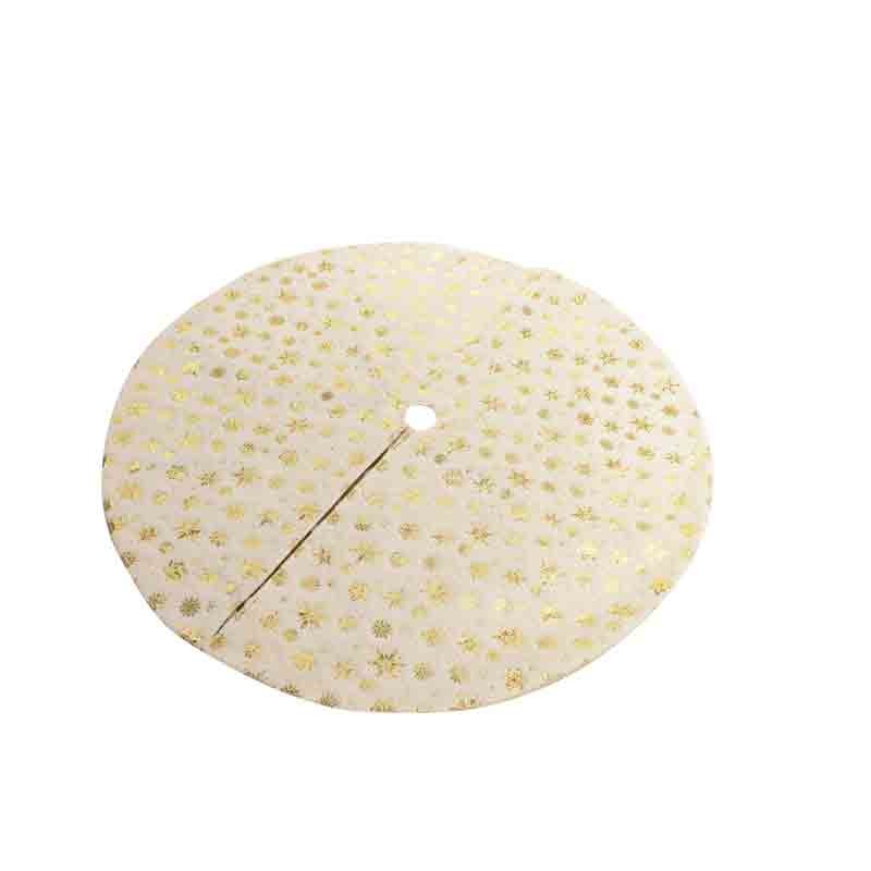 copribase per albero bianco / oro 90 cm 64623