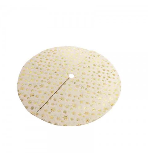 copribase per albero bianco / oro 90 cm 64623