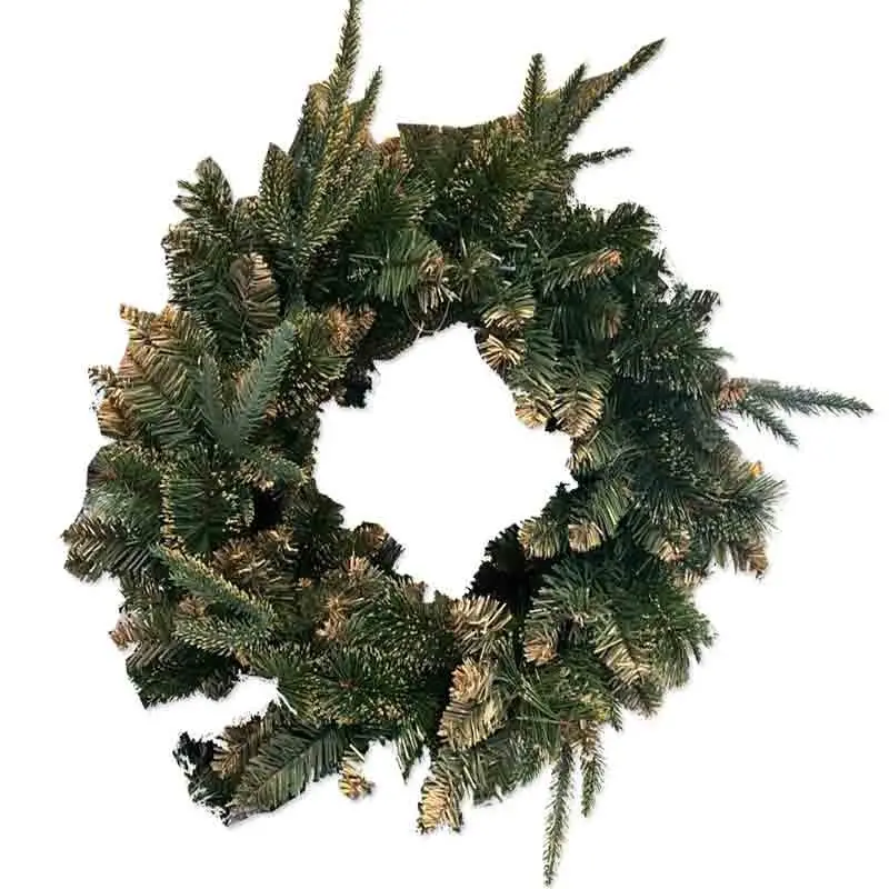 corona di pino dia.50 cm dorata 98 tips 731326