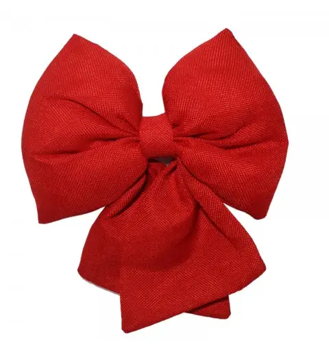 Fiocco in tessuto rosso 22 cm 67440