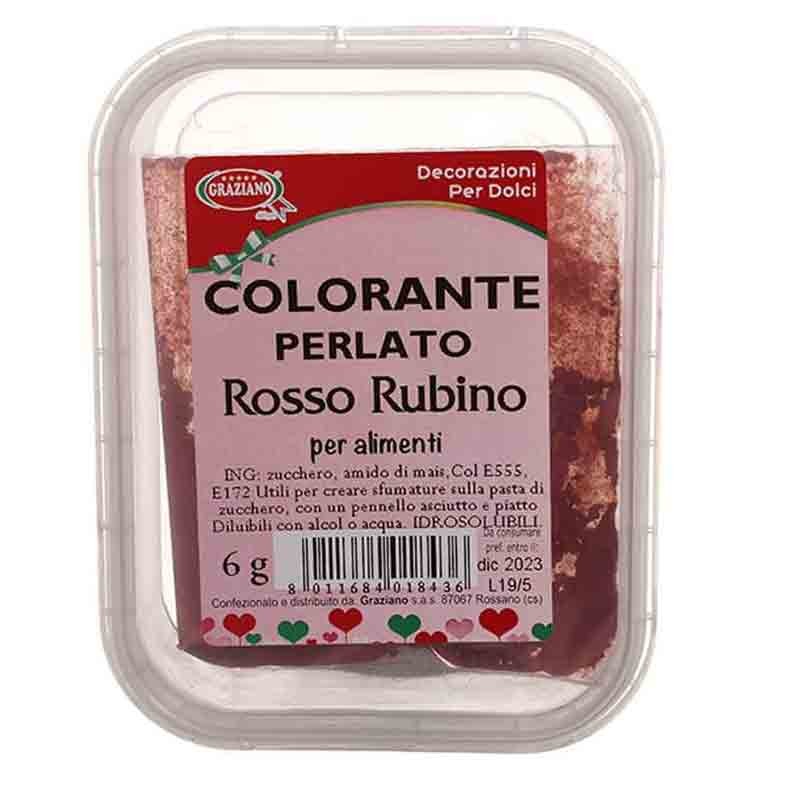 Colorante in polvere per alimenti 6g rosso rubino